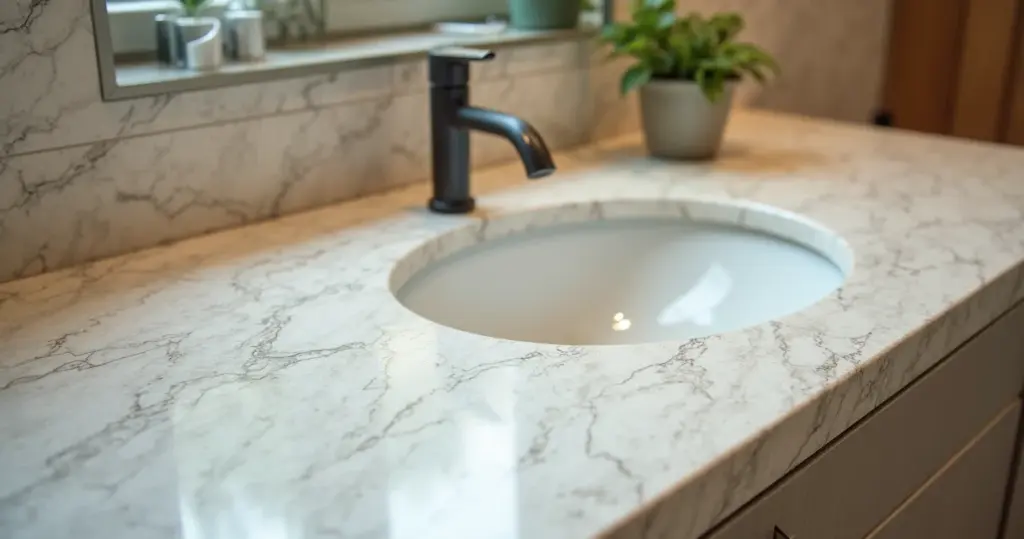 Cuba Esculpida em Porcelanato: Banheiro de Luxo!