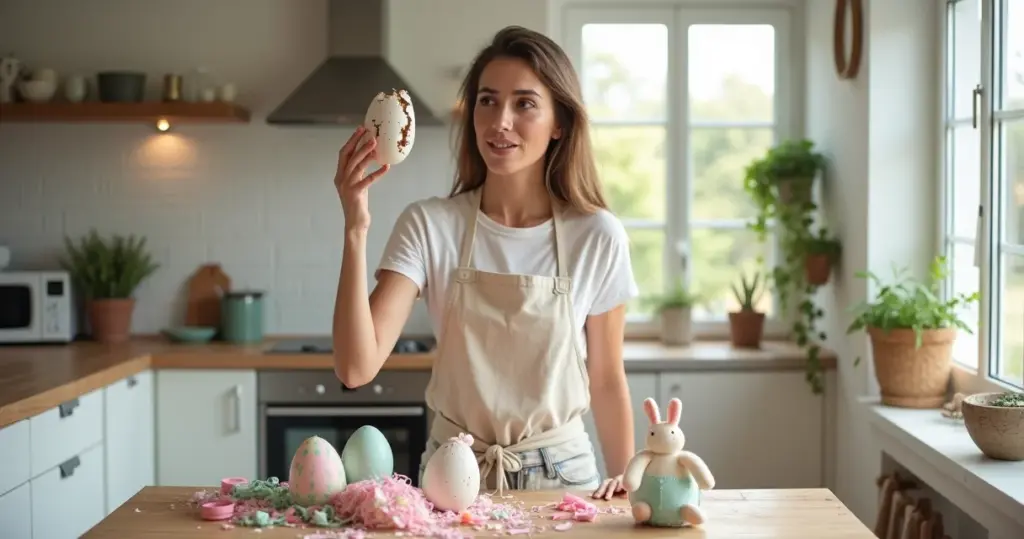 Erros comuns fazer enfeites pascoa caseiros: evite 7 desastres que estragam sua decoração