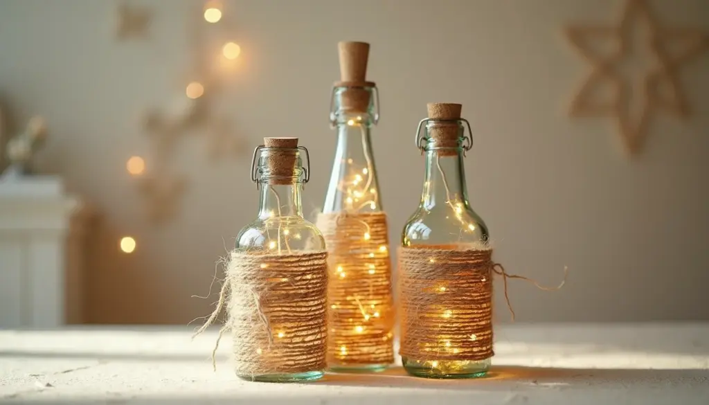 Garrafas de Vidro Decoradas Com Juta: Dicas de Estilo Únicas