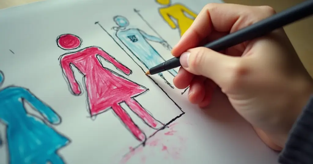 Placa de Banheiro Feminino: Imprima e Colora!