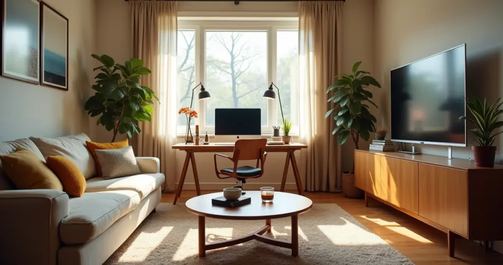 Sala de Estar com Home Office: Dicas de Ouro em 2026! Sala de Estar com Home Office: Dicas de Ouro em 2026!