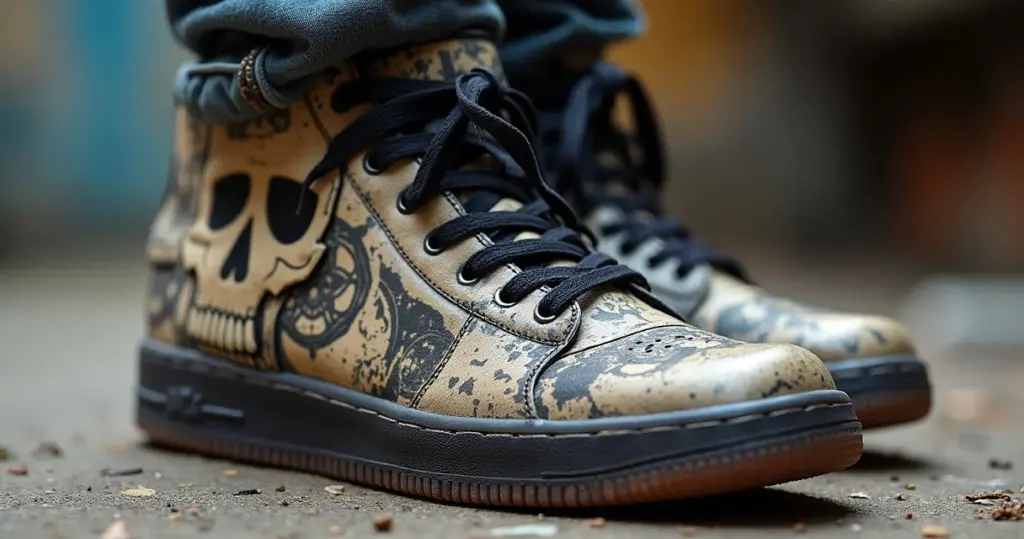 Sapatilha De Caveira 2026: O Toque Rocker Chic que Faltava!