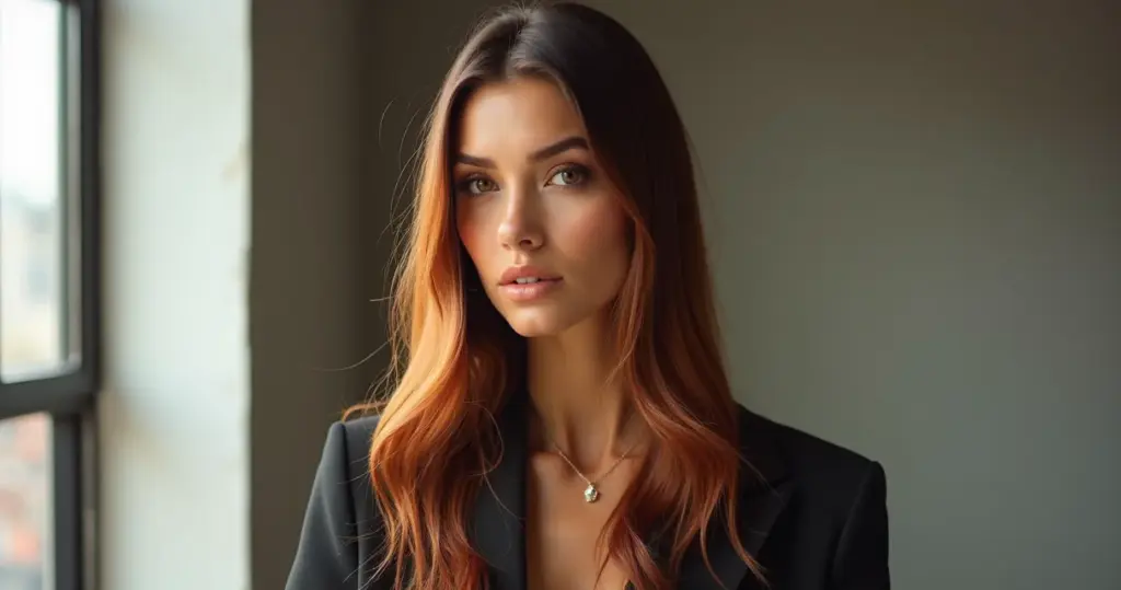 57 Ideias de Morena Iluminada Cobre para Cabelo Liso (2026) 57 Ideias de Morena Iluminada Cobre para Cabelo Liso (2026)