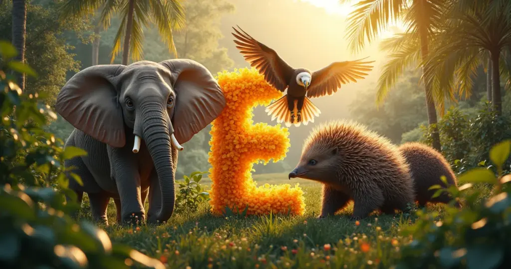 Animais com a letra E em inglês que vão além do elefante e águia
