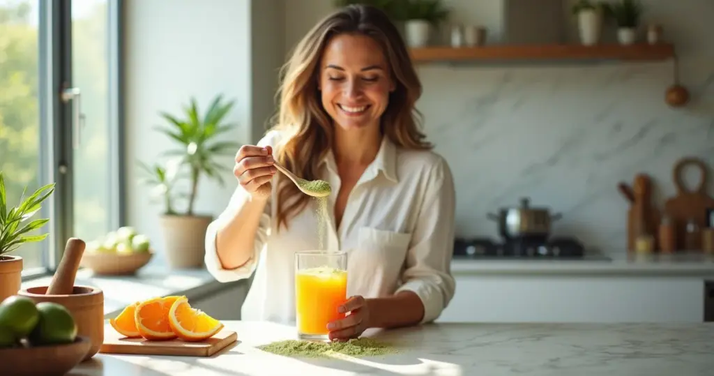 Como adicionar moringa em pó em sucos cítricos sem grumos e com sabor