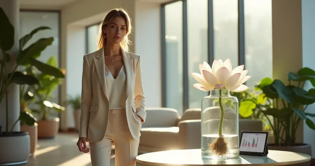 Como o simbolismo da flor de lótus pode influenciar investimentos com resiliência