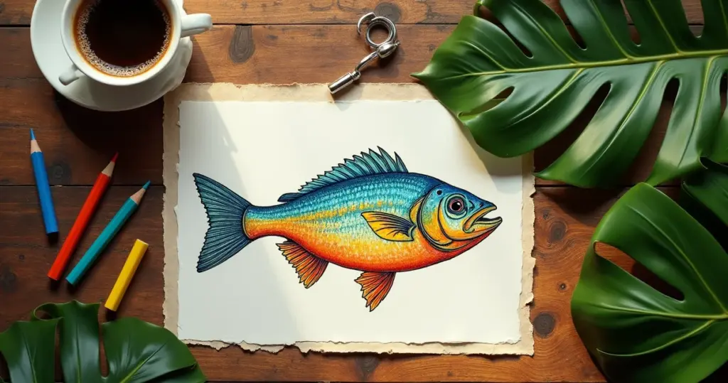 28 Ideias de Desenho de Peixinho para Colorir que Vão Encantar