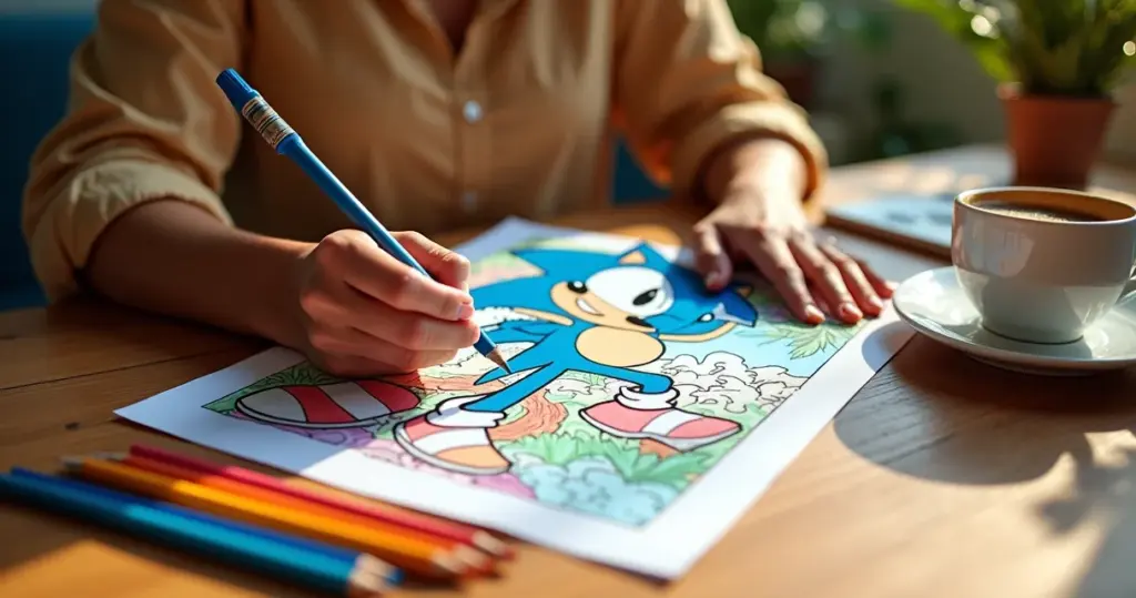8 Ideias de Desenho para Colorir Sonic que Desenvolvem seu Filho