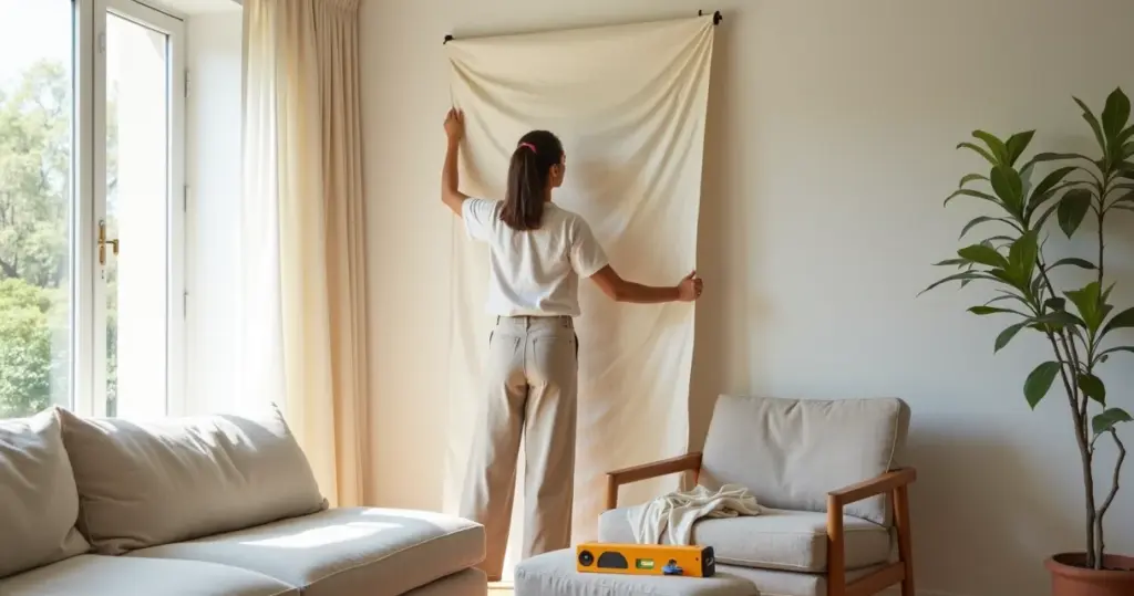 Evitar erros comuns na decoração com tecido parede: não deixe seu projeto descolar