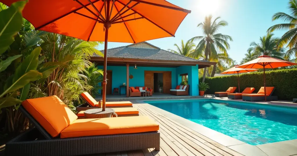 12 Ideias para Decorar Área de Piscina que Transformam Seu Quintal