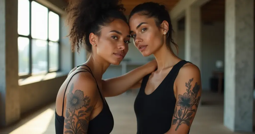 8 Ideias de Tatuagem Feminina Antebraço Floral Blackwork com Significado