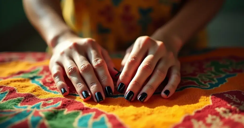 27 Ideias de Unha Preta e Branca Simples que Duram 15 Dias