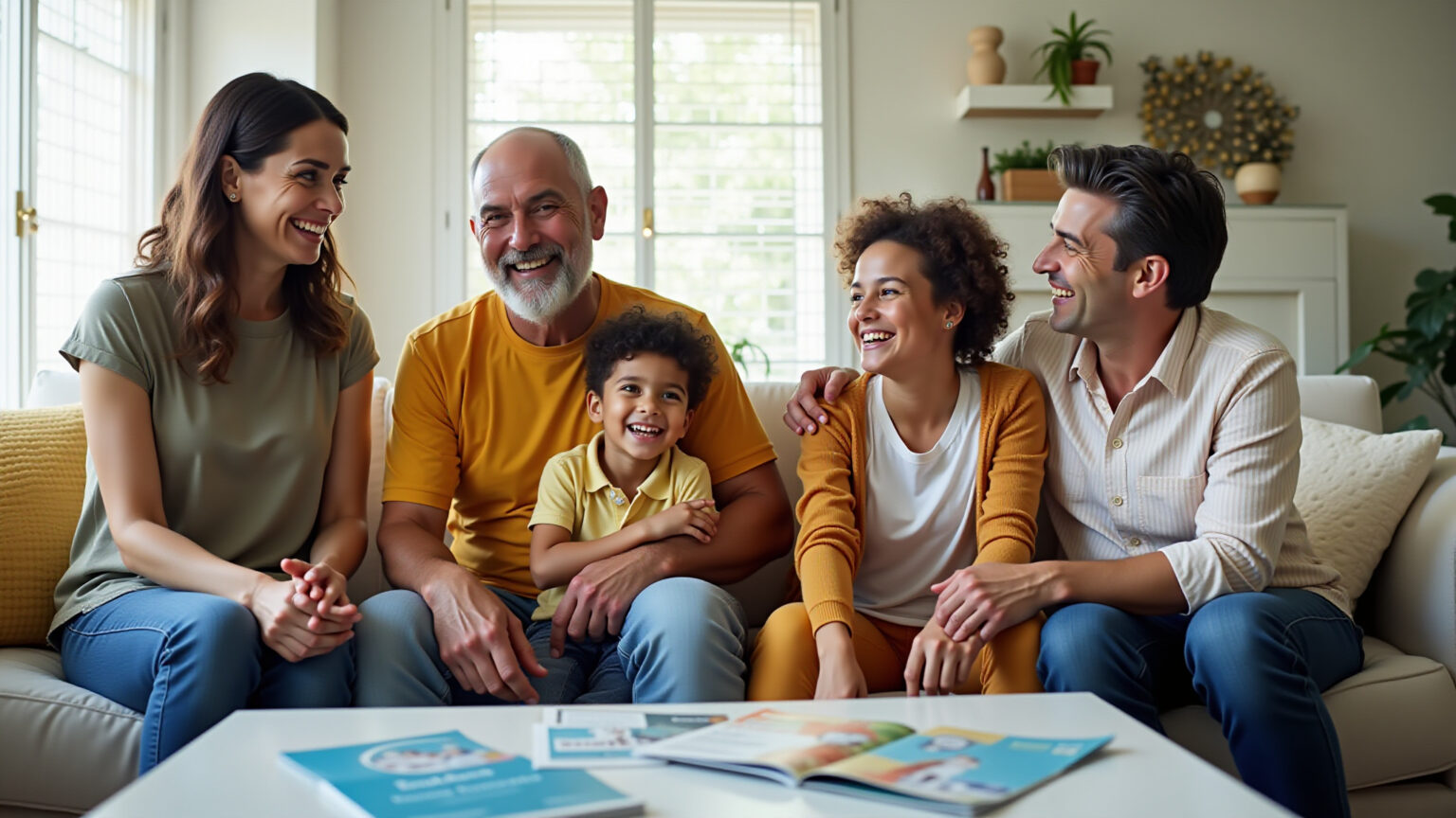 Como Escolher o Melhor Plano de Saúde Bradesco para Você e Sua Família Família brasileira sorrindo e saudável, com foco em planos de saúde Bradesco.