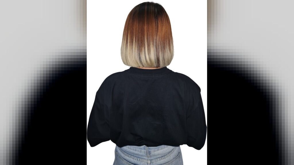 Cabelo curto para mulheres: pixie, bob e outros estilos Young woman with bob haircut from behind