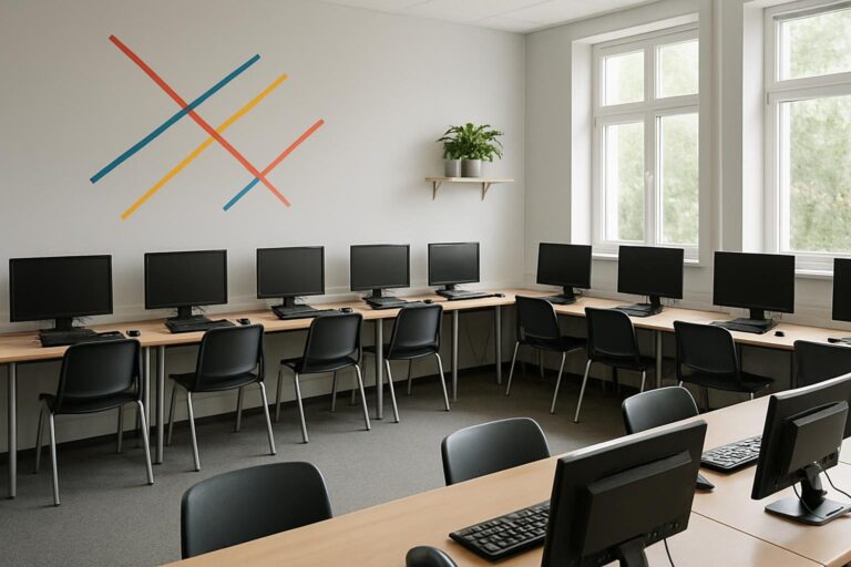 Decoração de sala de informática: ideias práticas e funcionais