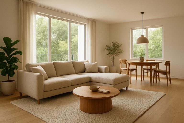 Sala decorada em L: como dividir, mobiliar e integrar